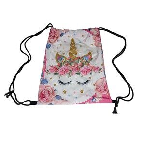 Unicorn Bag Drawstring Backpack New Without Tags